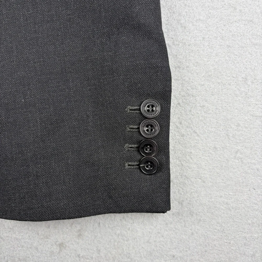Harvie & Hudson Wool Blazer Men's 40R Black Alfred Brown England